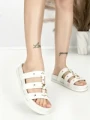 Papuci Dama cu Talpa Joasa BE-106 WHITE | BEUE SHOES