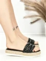 Papuci Dama cu Talpa Joasa BE-6073 BLACK | BEUE SHOES