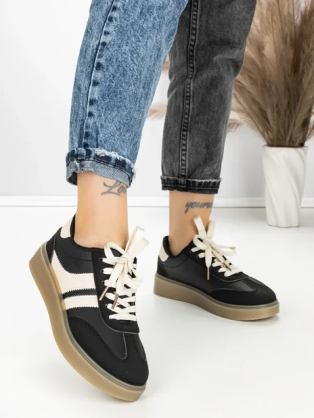Sneakers Dama PC323 BLACK | GIVANA