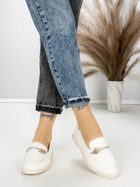 Pantofi Casual Dama EE-23 WHITE | EMAS