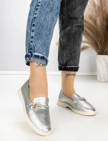 Pantofi Casual Dama EE-23 SILVER | EMAS