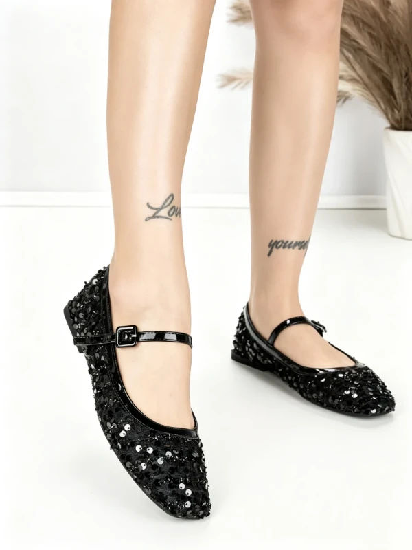 Balerini Dama J-277 BLACK | CHERIE
