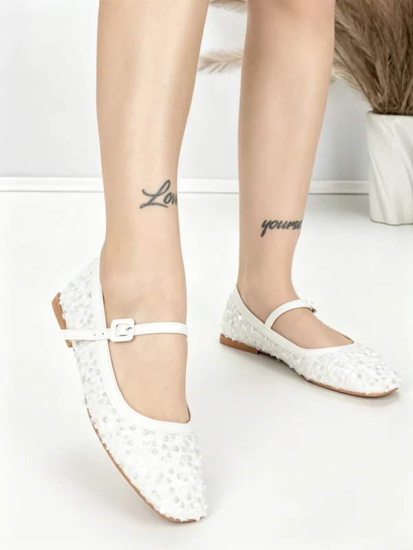 Balerini Dama J-277 WHITE | CHERIE