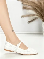 Balerini Dama J-277 WHITE | CHERIE