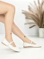 Balerini Dama J-277 WHITE | CHERIE