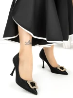 Pantofi Stiletto FG588-188-B BLACK | CHERIE