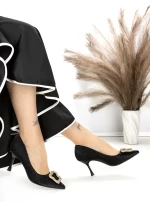 Pantofi Stiletto FG588-188-B BLACK | CHERIE
