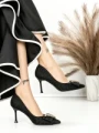 Pantofi Stiletto 588-239 BLACK | CHERIE