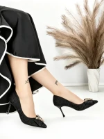 Pantofi Stiletto 588-239 BLACK | CHERIE