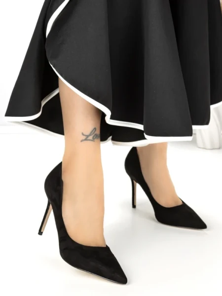 Pantofi Stiletto 588-18 BLACK | CHERIE
