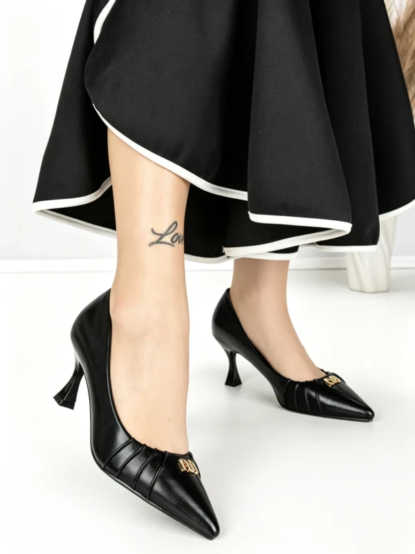 Pantofi Stiletto 55-A51 BLACK | GIVANA