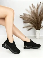 Pantofi Sport Dama cu Platforma BK198 BLACK | OMODA