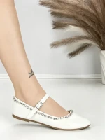 Balerini Dama DH-1136 WHITE | ABLOOM