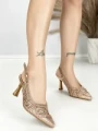 Pantofi Stiletto A7636-5 CHAMPAGNE | ABLOOM