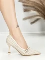 Pantofi Stiletto L6-79-3 KHAKI | ABLOOM