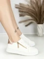 Sneakers Dama BK-56-7 WHITE-CHAMPAGNE | ABLOOM