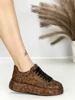 Sneakers Dama 6WL1 BROWN-LEOPARD | MEI