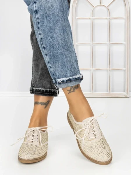 Pantofi Casual Dama JN-669 BEIGE | ABLOOM