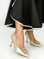 Pantofi Stiletto A7847-1 GOLD | ABLOOM