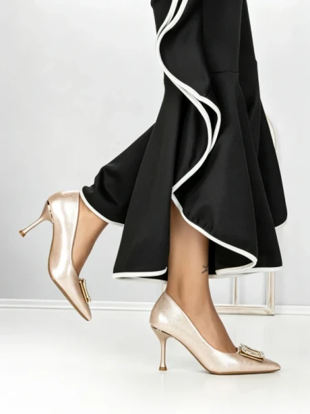 Pantofi Stiletto A7847-1 CHAMPAGNE | ABLOOM