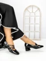 Pantofi cu Toc mic 77-557 BLACK | CM
