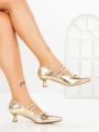 Pantofi cu Toc mic JM270E ORO | ANNALISE