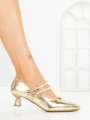 Pantofi cu Toc mic JM270E ORO | ANNALISE