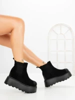 Ghete Dama cu Platforma 8556-2 BLACK | MEI