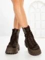 Ghete Dama cu Platforma 8505-3 BROWN | MEI