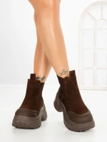 Ghete Dama cu Platforma 7780-30C BROWN | MEI