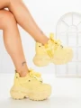 Pantofi Sport Dama cu Platforma 7917-116 YELLOW | MEI