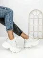 Pantofi Sport Dama cu Platforma 3605-8 WHITE | MEI
