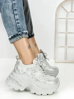 Pantofi Sport Dama cu Platforma 3605-8 GREY | MEI