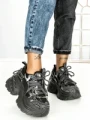 Pantofi Sport Dama cu Platforma 3605 GREY | MEI