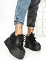 Pantofi Sport Dama cu Platforma 6520 BLACK | MEI