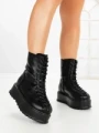 Ghete Dama cu Platforma 3AL77 BLACK | MEI