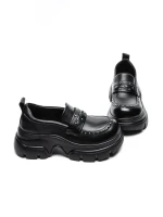 Pantofi Casual Dama din piele naturala 3215 BLACK | ADVANCER