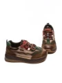Pantofi Sport Dama din piele naturala A006-1 BROWN-GREEN | ADVANCER