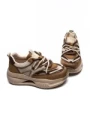 Pantofi Sport Dama din piele naturala 8003 APRICOT-COFFEE | FRANCO GERARDO