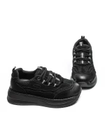 Pantofi Sport Dama din piele naturala A006 BLACK | ADVANCER