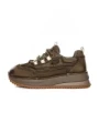 Pantofi Sport Dama din piele naturala A006 KHAKI | ADVANCER