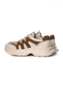 Pantofi Sport Dama din piele naturala 8895-2 CREAM-BROWN | ADVANCER