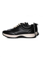 Pantofi Sport Dama din piele naturala 3708-1 BLACK | ADVANCER
