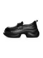 Pantofi Casual Dama din piele naturala 10821 BLACK | ADVANCER