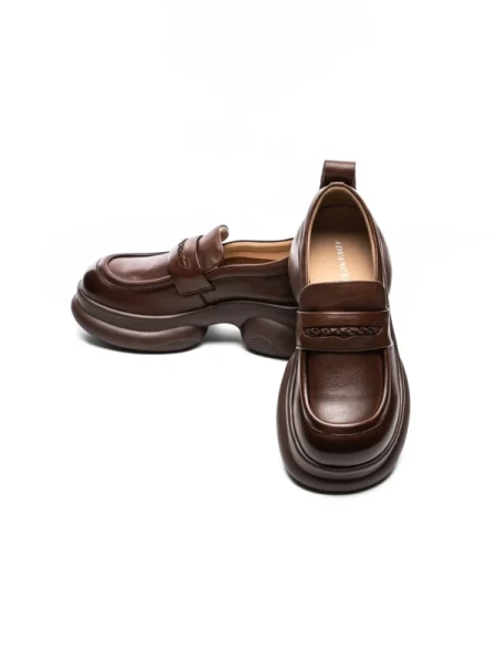 Pantofi Casual Dama din piele naturala 10821 BROWN | ADVANCER