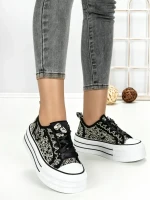 Tenisi Dama 887-4A BLACK | RED JIN