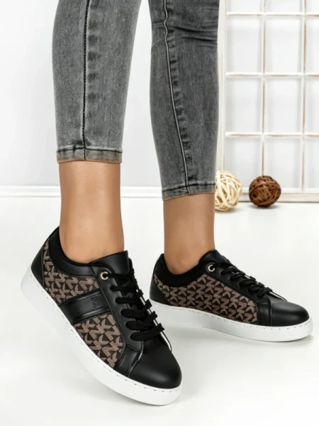 Sneakers Dama 815-4A BLACK | RED JIN