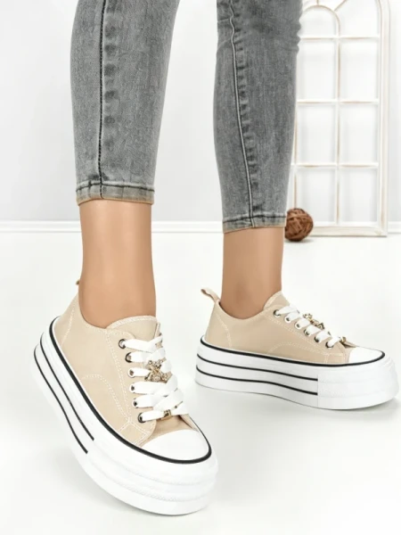 Tenisi Dama 890-4C BEIGE | RED JIN