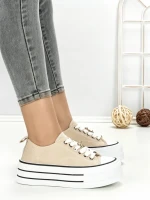 Tenisi Dama 890-4C BEIGE | RED JIN
