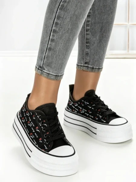 Tenisi Dama 885-4A BLACK | RED JIN